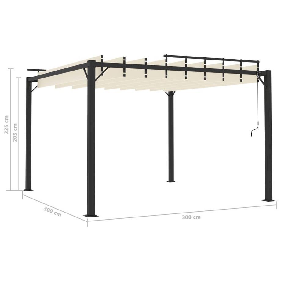 VidaXL gazebo Tessuto  