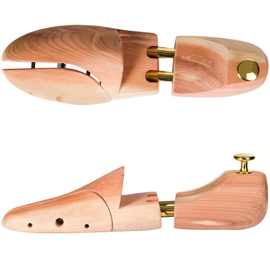 Tectake 2 Paia di Tendiscarpe in Legno di Cedro  