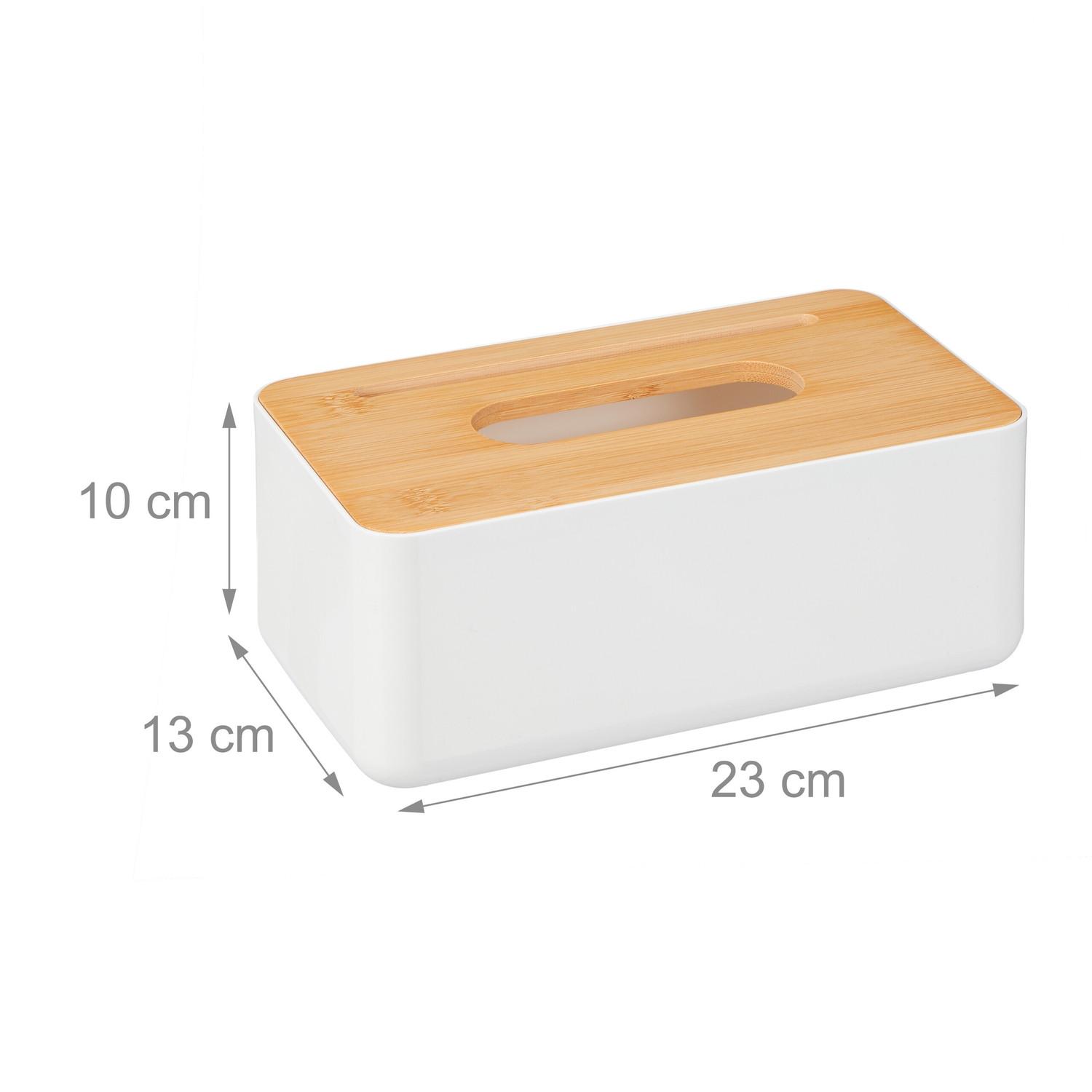 B2X Taschentuchbox mit Bambusdeckel  