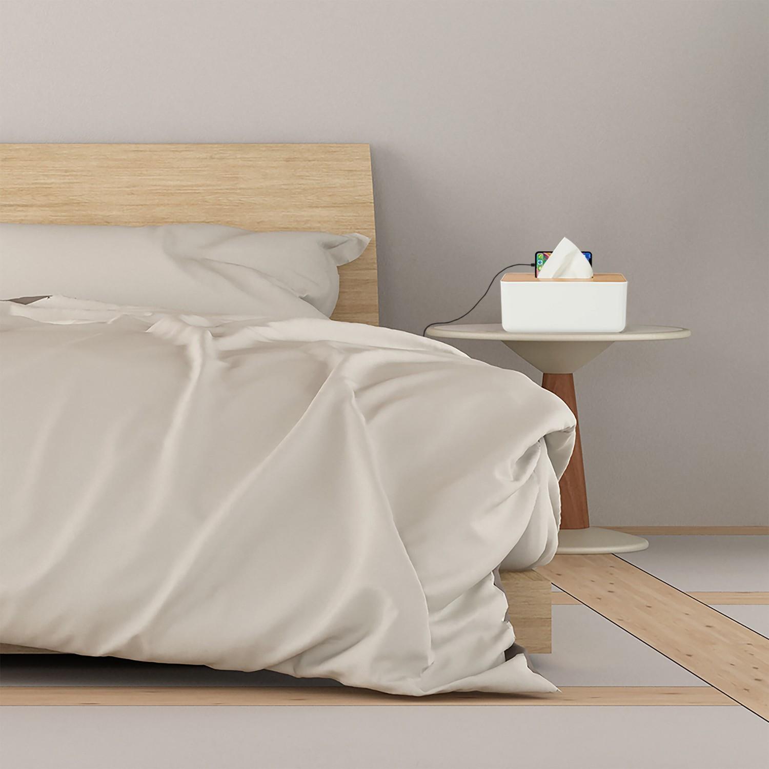 B2X Taschentuchbox mit Bambusdeckel  