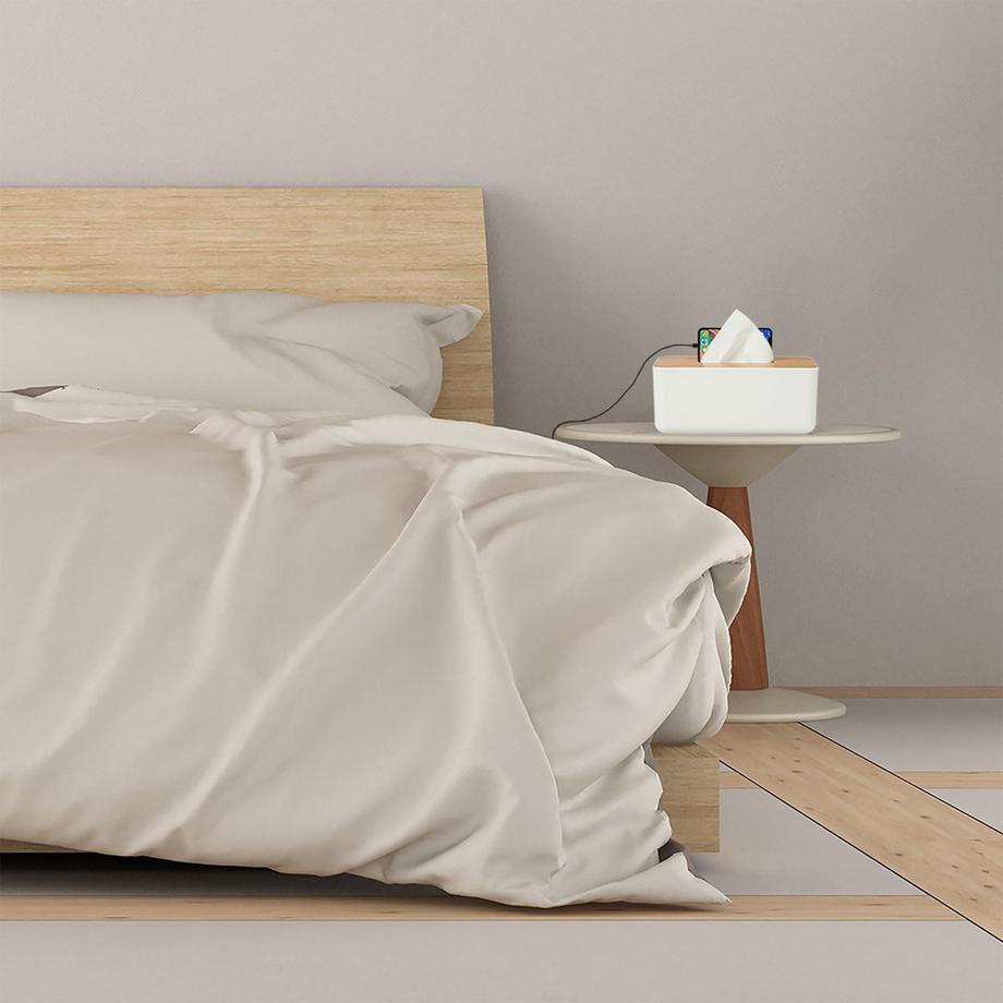 B2X Taschentuchbox mit Bambusdeckel  