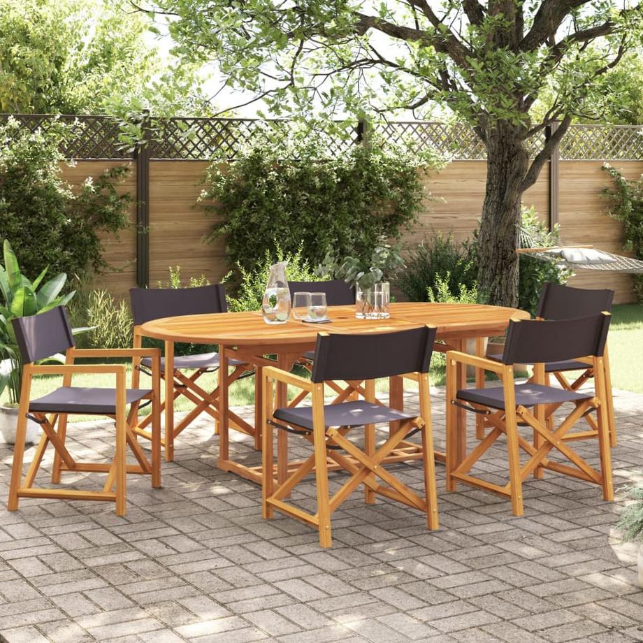 VidaXL Klappbarer gartenstuhl akazienholz  