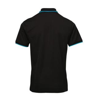 PREMIER  Kontrast Coolchecker Polo Shirt 