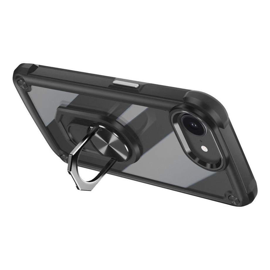 Avizar  Hülle mit Ring iPhone 16e Schwarz 