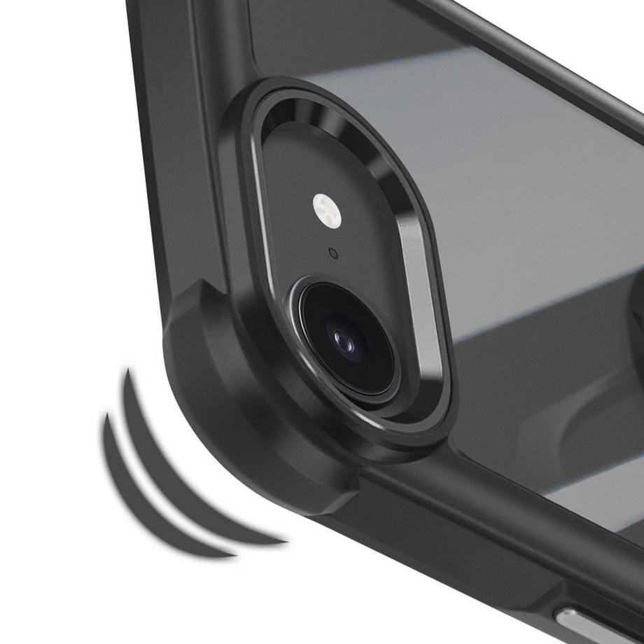 Avizar  Hülle mit Ring iPhone 16e Schwarz 