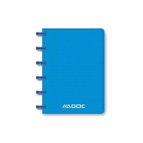 ADOC ADOC Notizheft Pap-Ex A6 2044.104 kariert blau  
