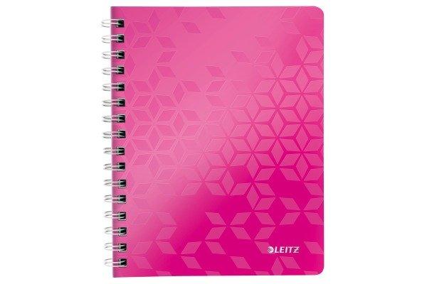 Leitz LEITZ Spiralbuch WOW PP A5 46390023 pink 80 Blatt  