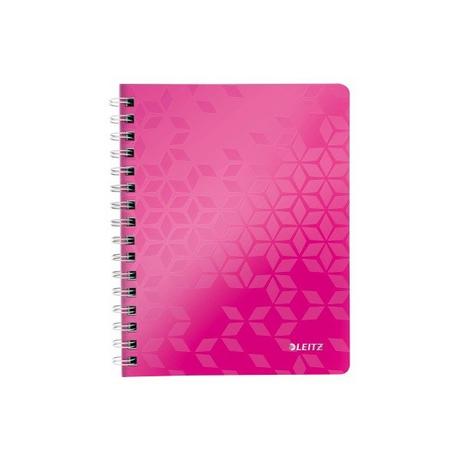 Leitz LEITZ Spiralbuch WOW PP A5 46390023 pink 80 Blatt  