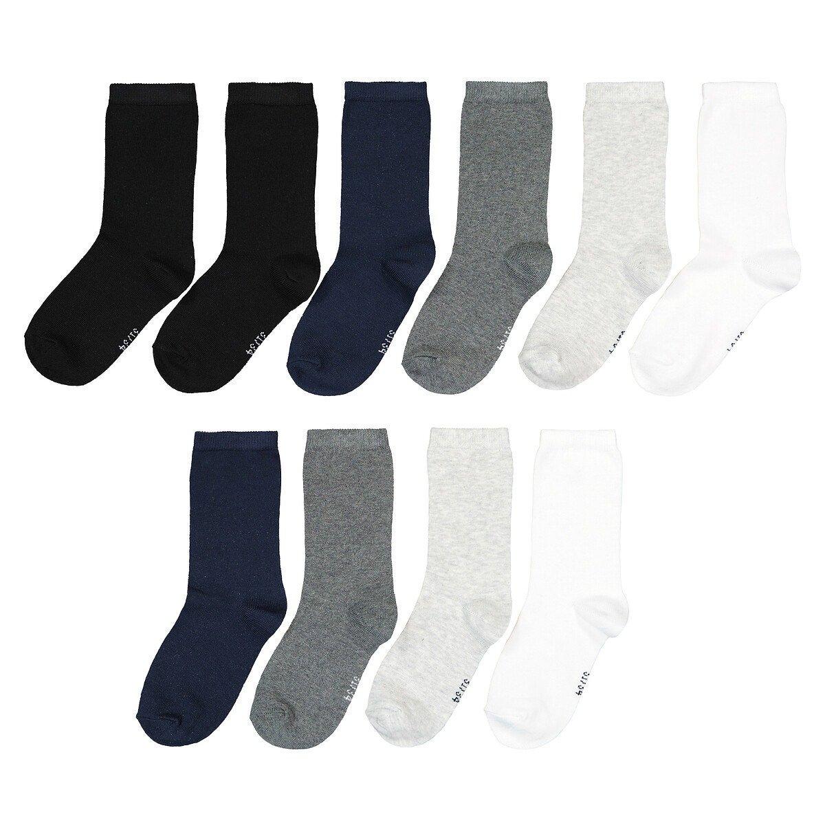 Image of 10 Paar Socken Unisex Schwarz 23-26