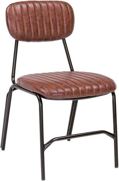 Image of Esszimmerstuhl Debbie Vintage-Hellbraun Esszimmerstuhl Debbie Vintage-Hellbraun