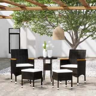 VidaXL set salotto da giardino Polirattan  