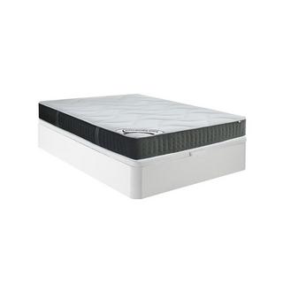 Vente-unique Set 140x190cm Rete vano Bianco + Materasso molle insac. 7 zone e memory foam sp.25cm - TIAMAT di DREAMEA  