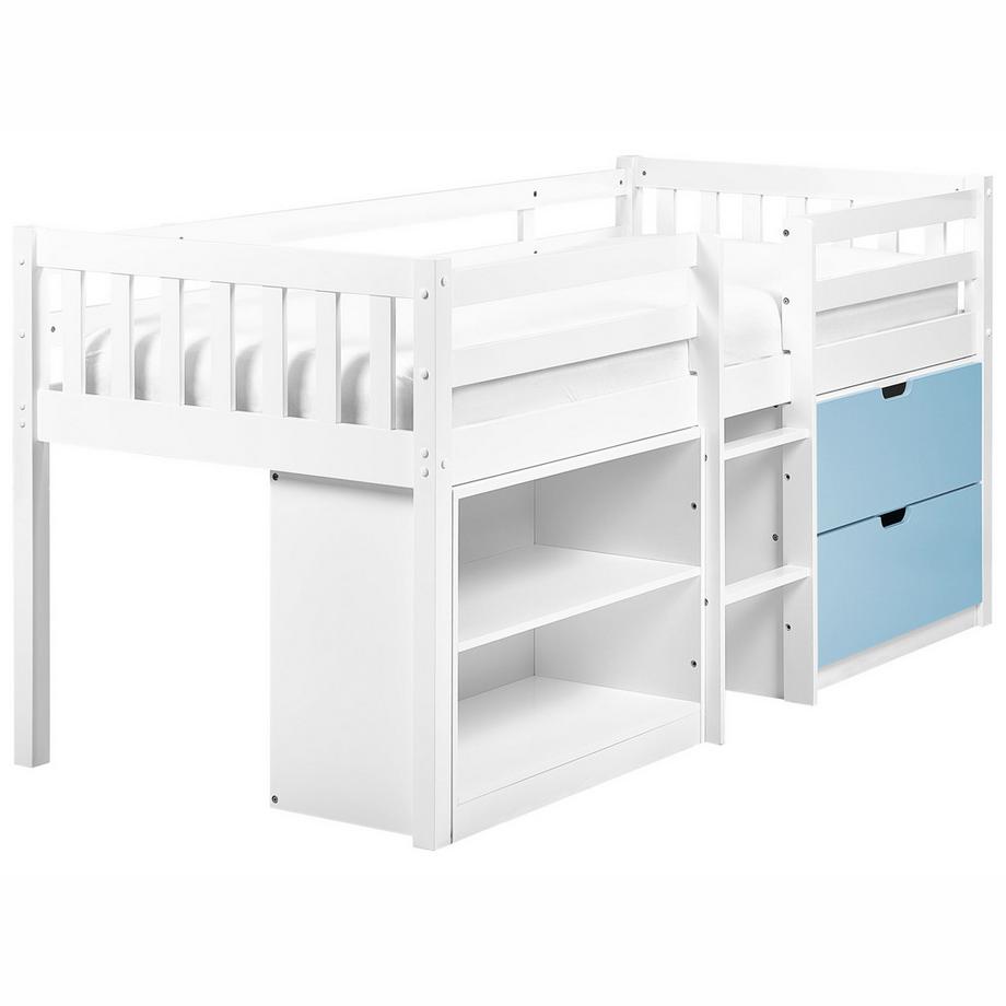 Beliani Letto a mezza altezza en Legno di caucciù  SUSVILLE  