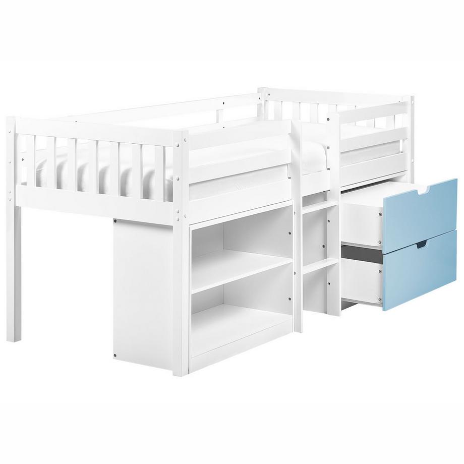 Beliani Letto a mezza altezza en Legno di caucciù  SUSVILLE  