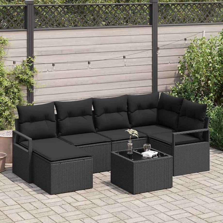 VidaXL Divano da esterno Polyrattan  