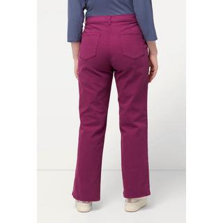 Ulla Popken  Color-Jeans Mary, weites Bein, Biobaumwolle 