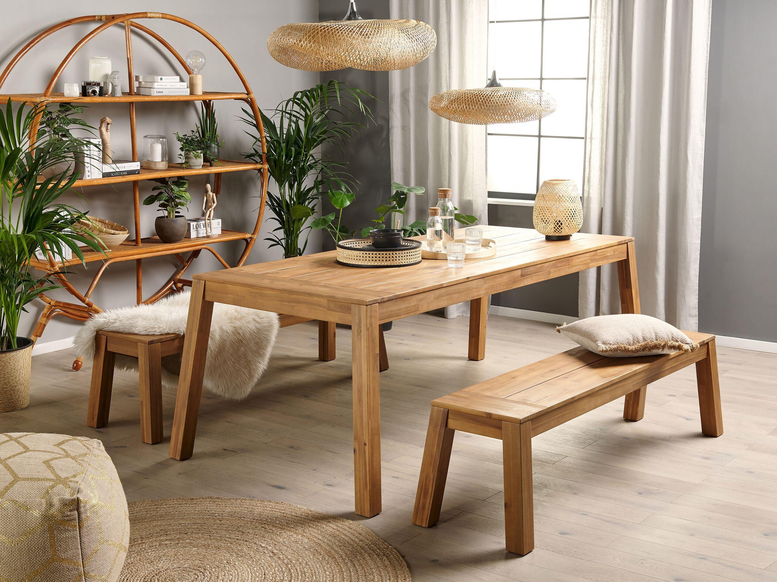 Beliani Tavolo da pranzo da giardino en Legno d'acacia Classico LIVORNO  