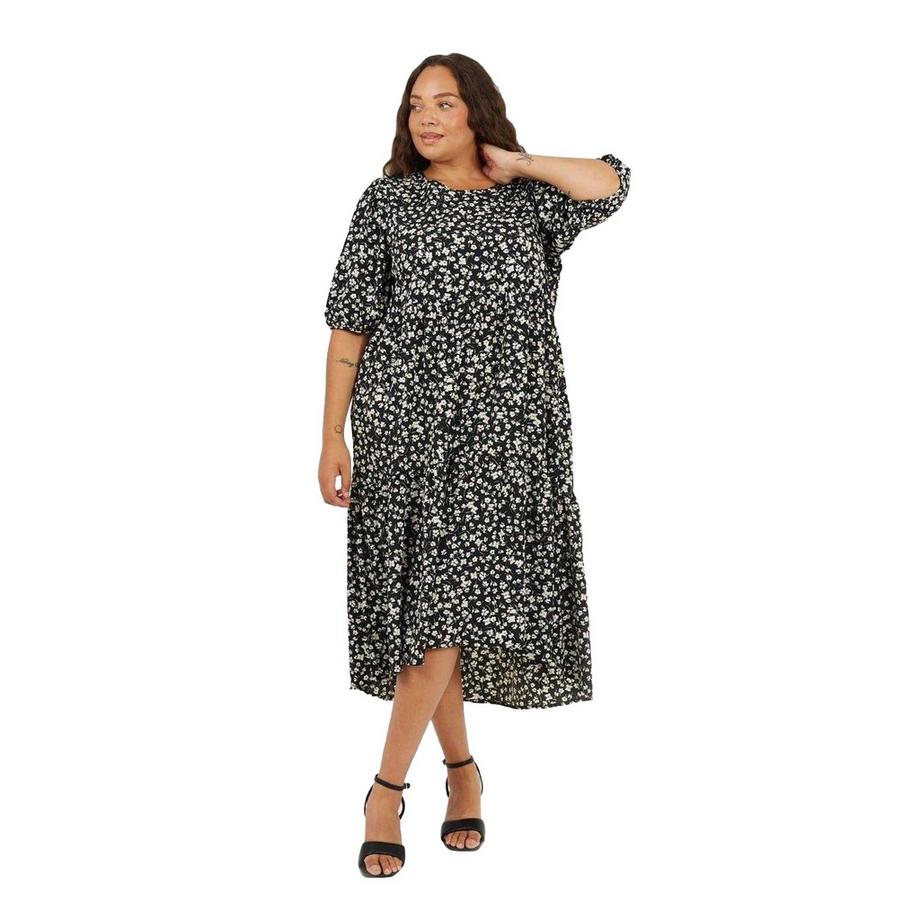 Brave Soul Robe Milongue Manches ¾ Motiftyle Floral  