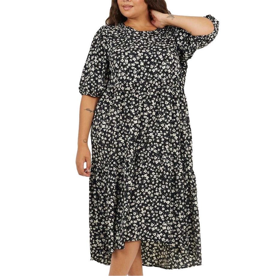 Robe Milongue Manches ¾ Motiftyle Floral