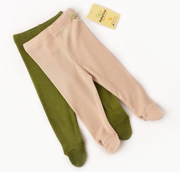 Image of Strickhose Mit Fuß, 2 Pack Unisex Grün 68