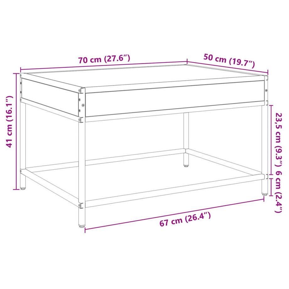VidaXL Couchtisch holzwerkstoff  