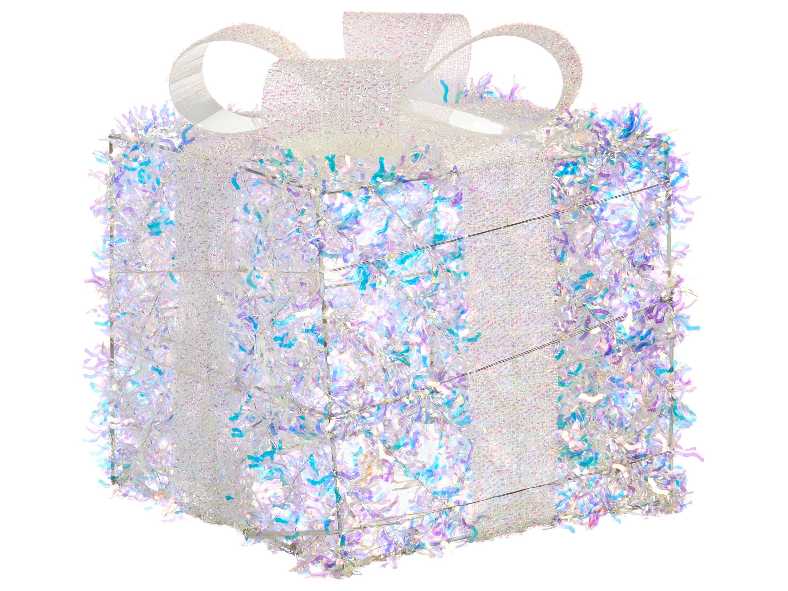 Beliani Weihnachtsdekoration 3er Set aus Kunststoff Modern HALLANGEN  