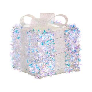 Beliani Weihnachtsdekoration 3er Set aus Kunststoff Modern HALLANGEN  