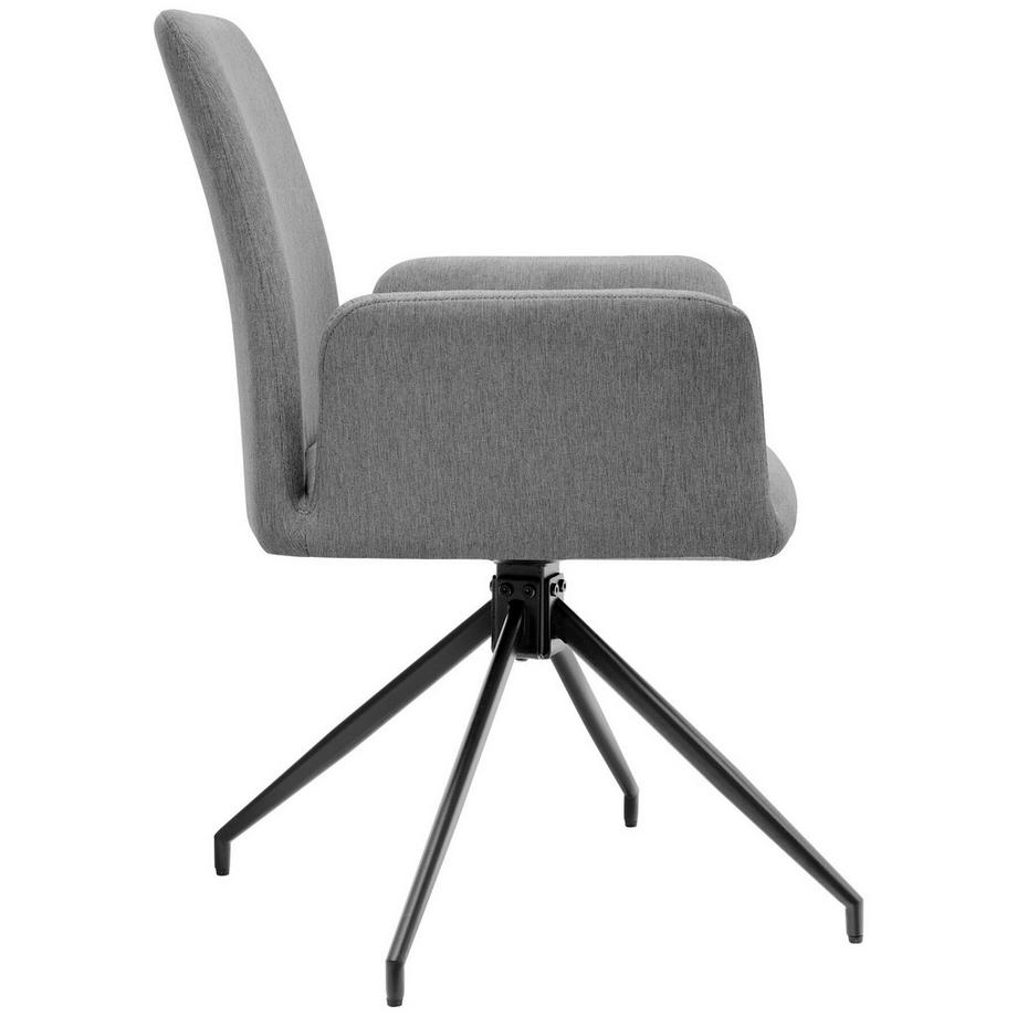 Tectake Chaise de bureau pivotante DAYA tissu robuste et rembourré  