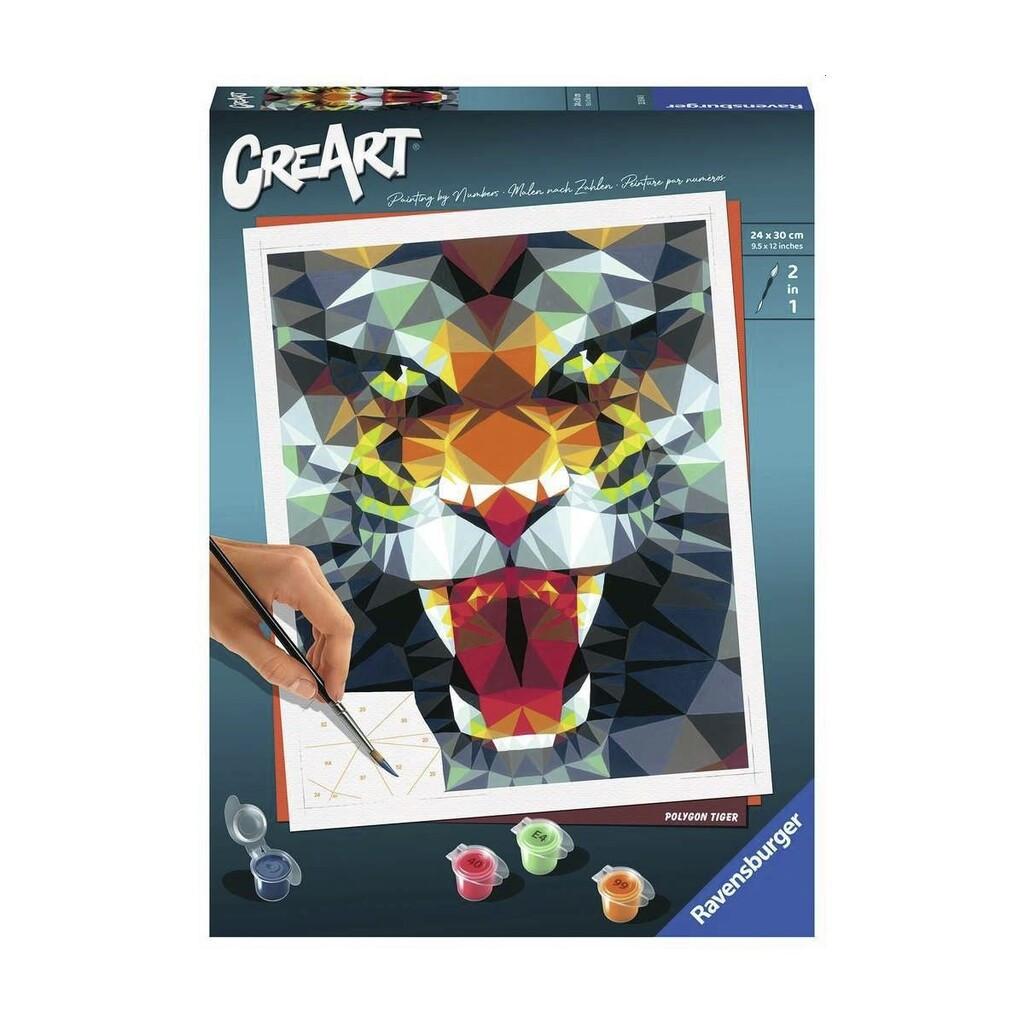 Image of CreArt Polygon Tiger Multicolor