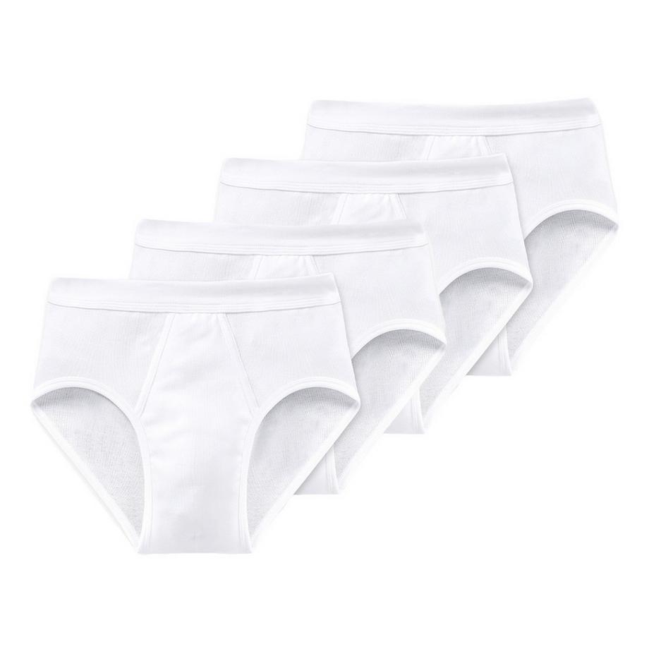 Schiesser Cotton Essentials Feinripp Sportslip 4er Pack  