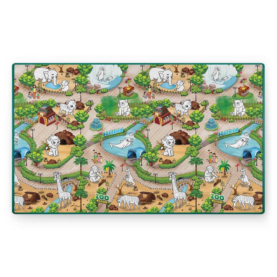 B2X Tapis de coloriage pour enfants, enroulable 200 x 120 x 0,3 cm - Ricokids RK-343  