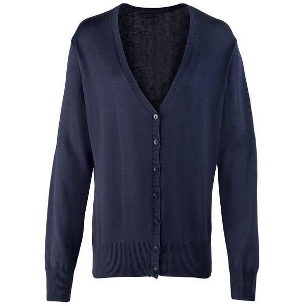 Image of Strickweste Mit Knopfleiste Unisex Marine 48