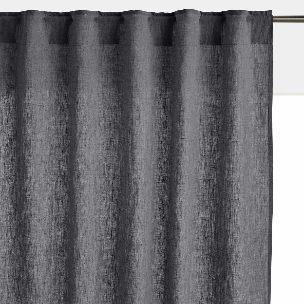 Image of Vorhang Onega Mit Verdeckten Schlaufen Unisex Grau 135x180 cm