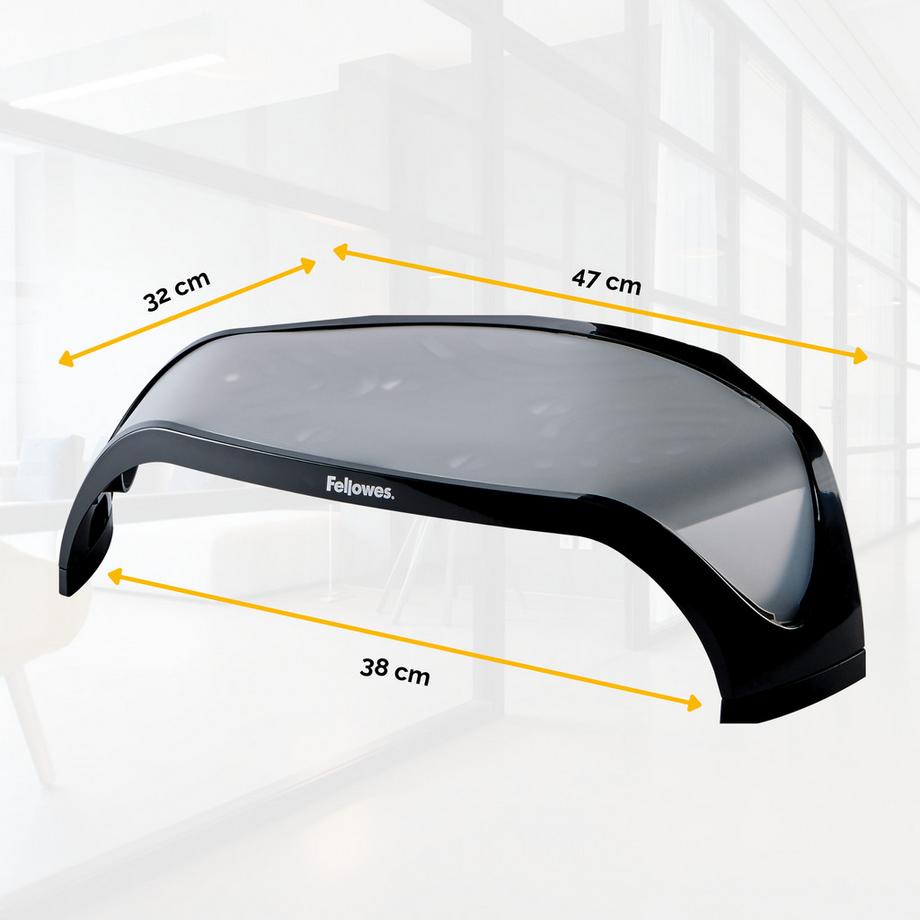 Fellowes  FELLOWES Monitor Ständer Plus 8020801 schwarz/silber 