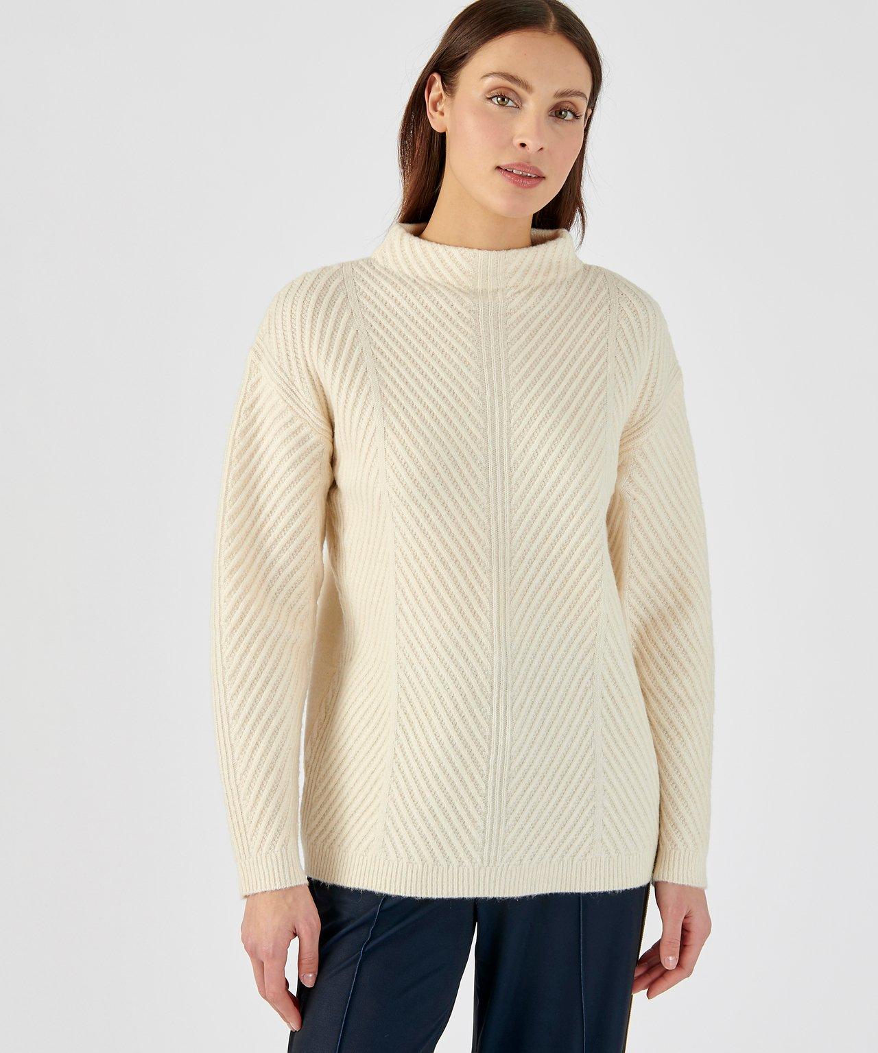 Image of Pullover Aus Musterstrick Mit Thermolactyl. Damen Braun 46/48