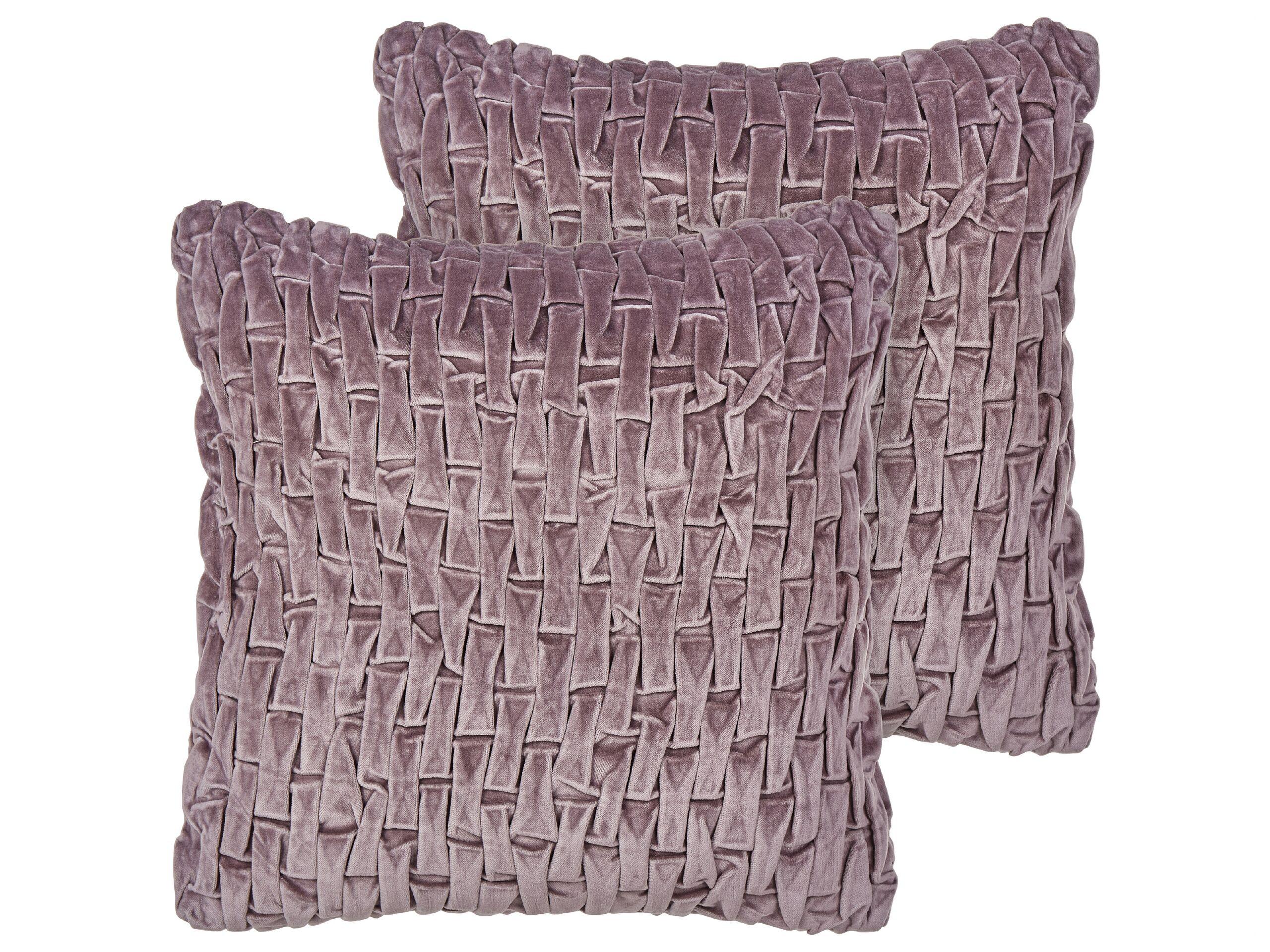 Image of Kissen 2er Set aus Samtstoff Modern CHIRITA Kissen 2er Set aus Samtstoff Modern CHIRITA