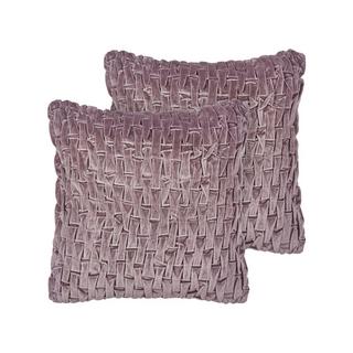 Beliani Lot de 2 coussins en Velours Moderne CHIRITA  