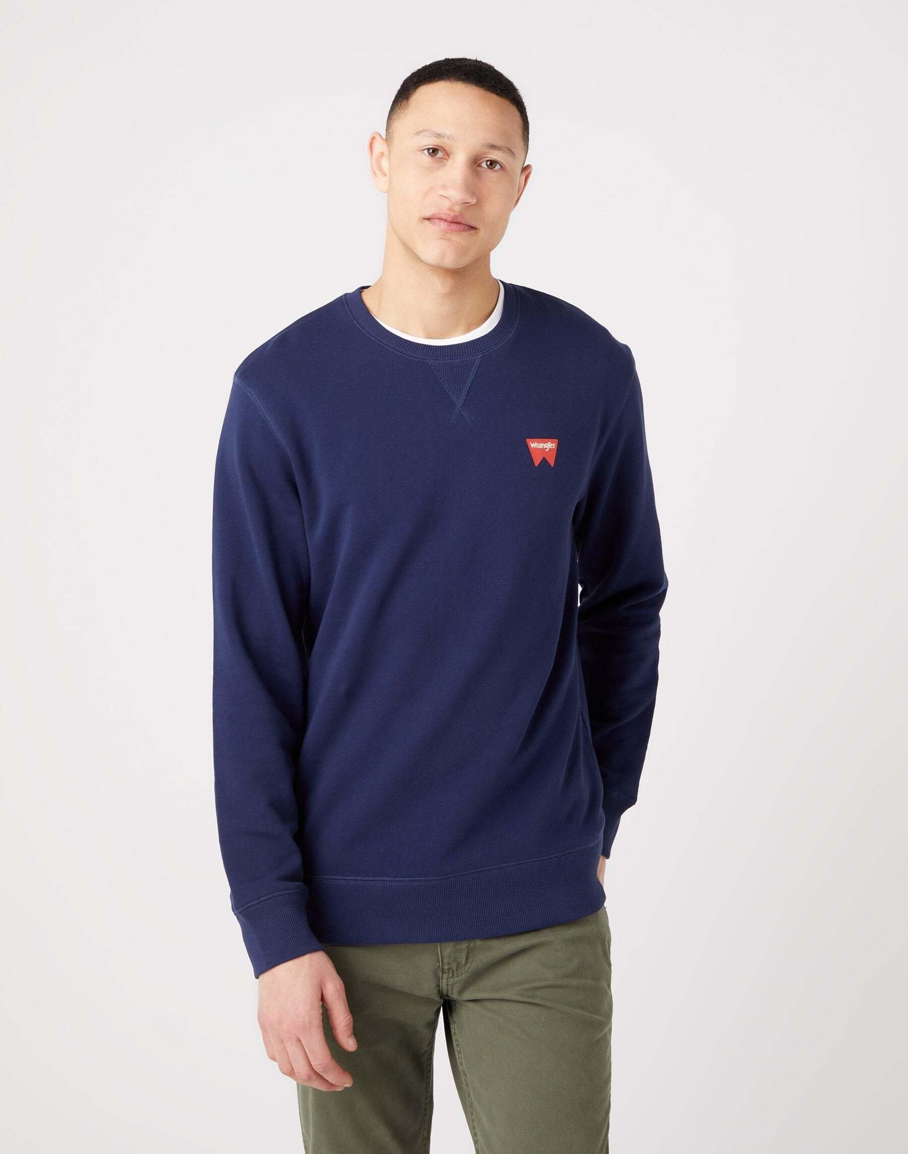 Image of Sweatshirt Sign Off Crew Herren Marine M
