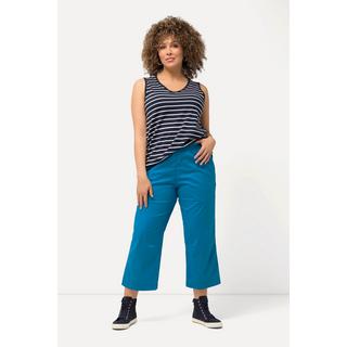 Ulla Popken  Pantalon 7/8 Ruby avec genoux préformés, jambes droites et taille élastique 