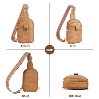 Only-bags.store Brusttasche Schulterrucksack Sling Bags Kleine Umhängetasche Umhängetasche PU-Leder Gürteltasche Stilvoll Brusttasche Schulterrucksack Sling Bags Kleine Umhängetasche Umhängetasche PU-Leder Gürteltasche Stilvoll 