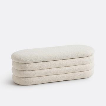 Banc/bout de lit/coffre bouclette