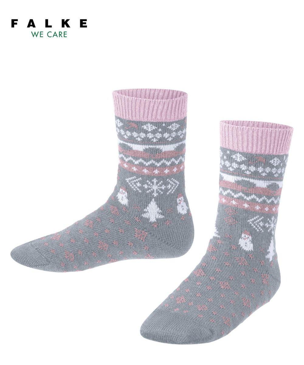 Image of Falke Winter Fair Isle So-31-34 Unisex Grau 31-34