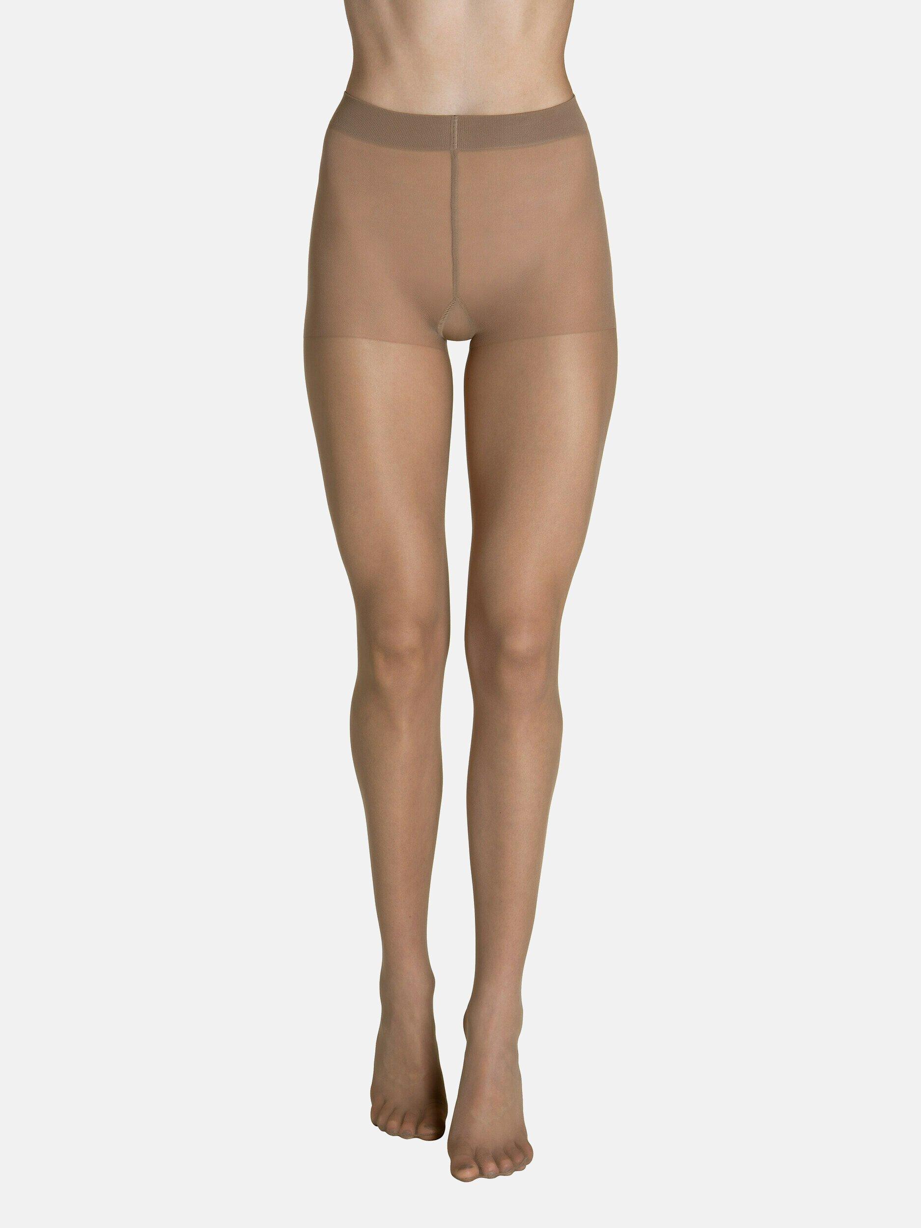 Image of Strumpfhose 20 Den Klassisch Basic Damen Light Beige XL