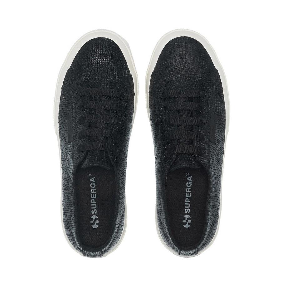SUPERGA 2750 Schlangenmuster Narbiges Leder Sneakers  