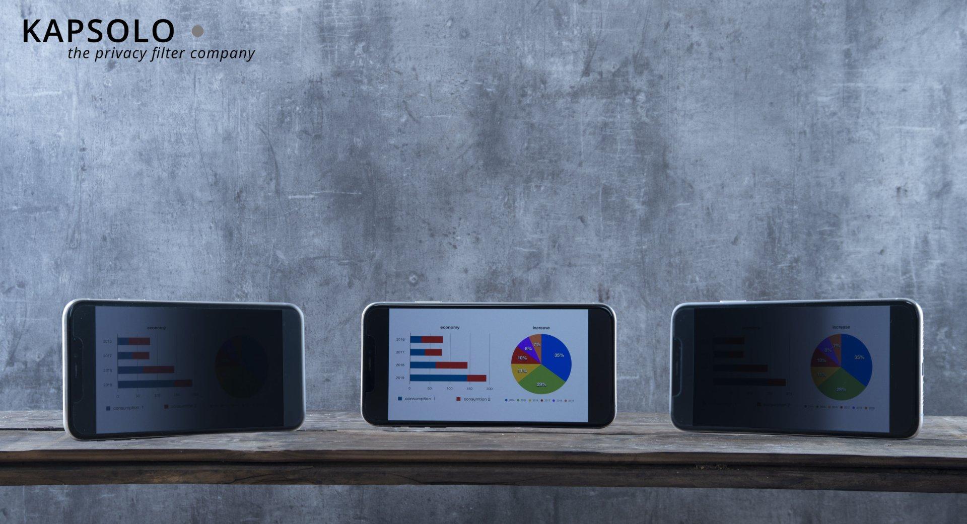 KAPSOLO  Filtre de protection de vue  4 voies KAP12344 pour Apple iPhone 