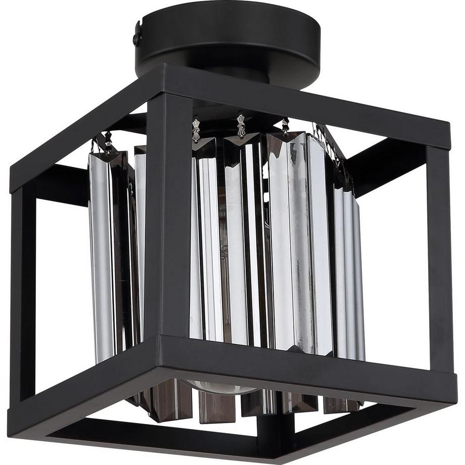 mutoni Plafonnier Mathilde I métal noir mat 1xE27  