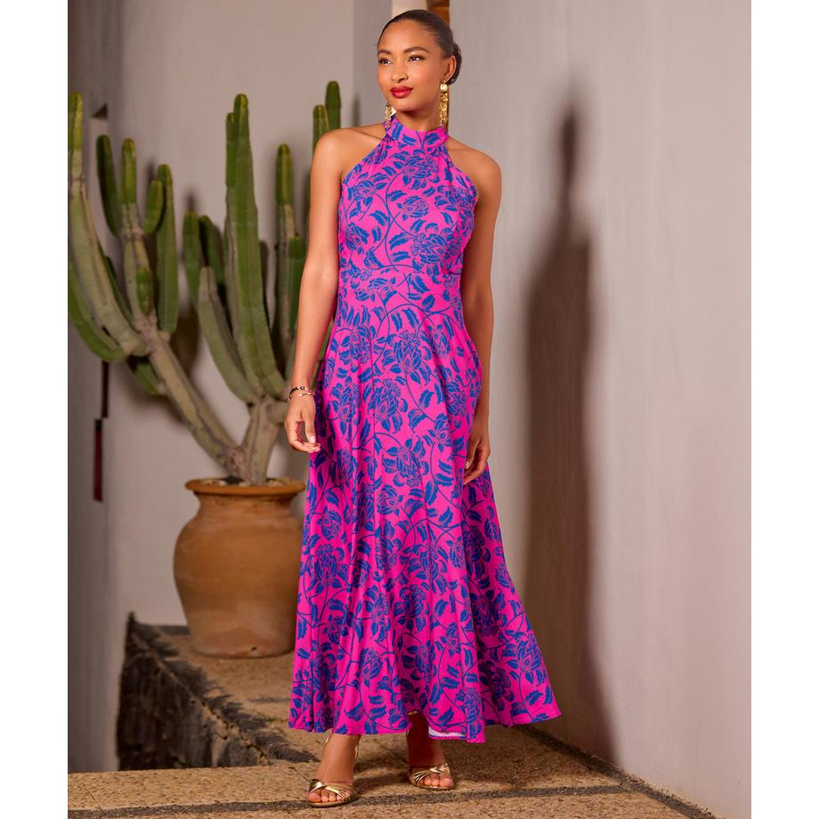 Joe Browns Robe Maxi Imprimée Licou Design  