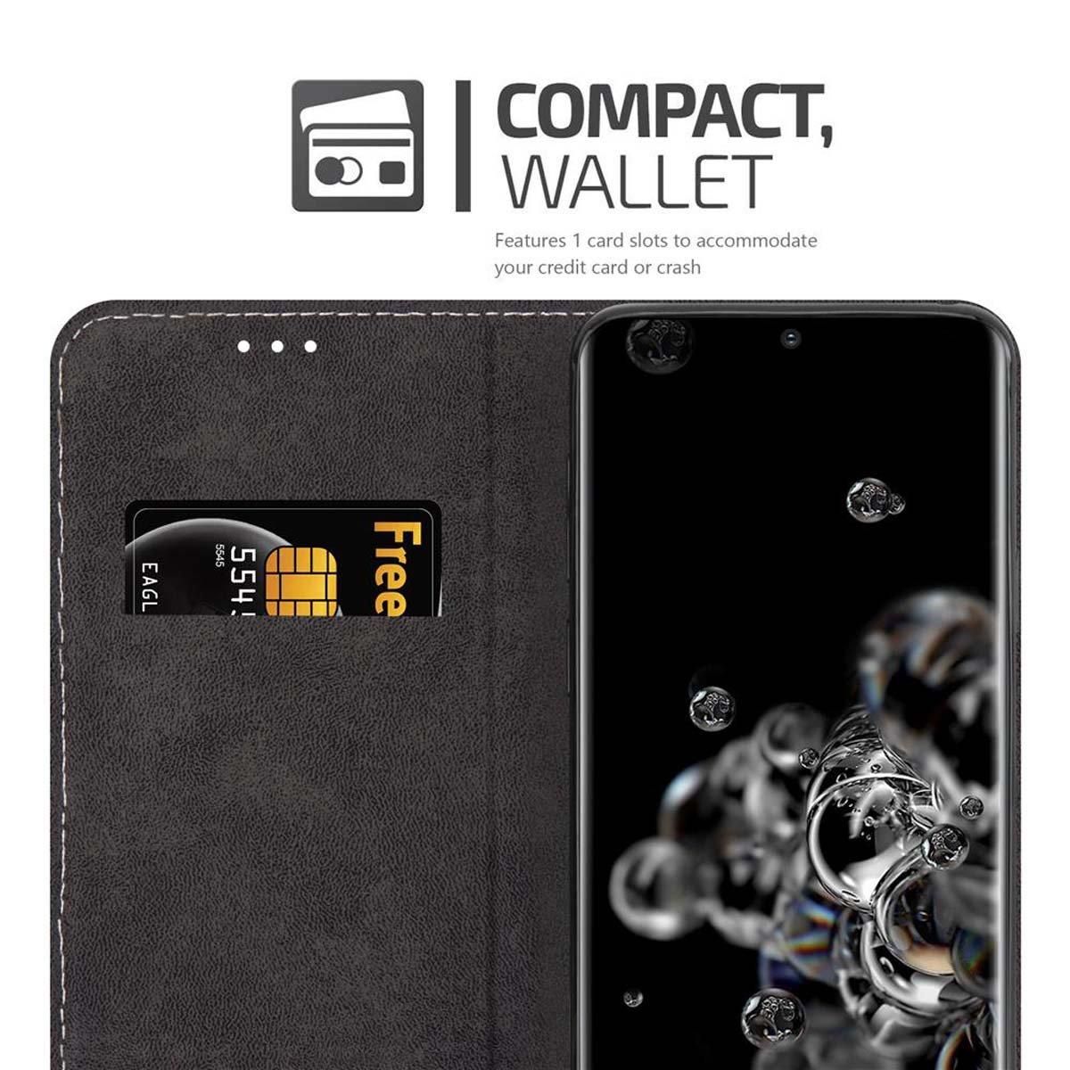 Cadorabo  Housse compatible avec Samsung Galaxy S20 ULTRA - Coque de protection avec fermeture magnétique, fonction de support et compartiment pour carte 