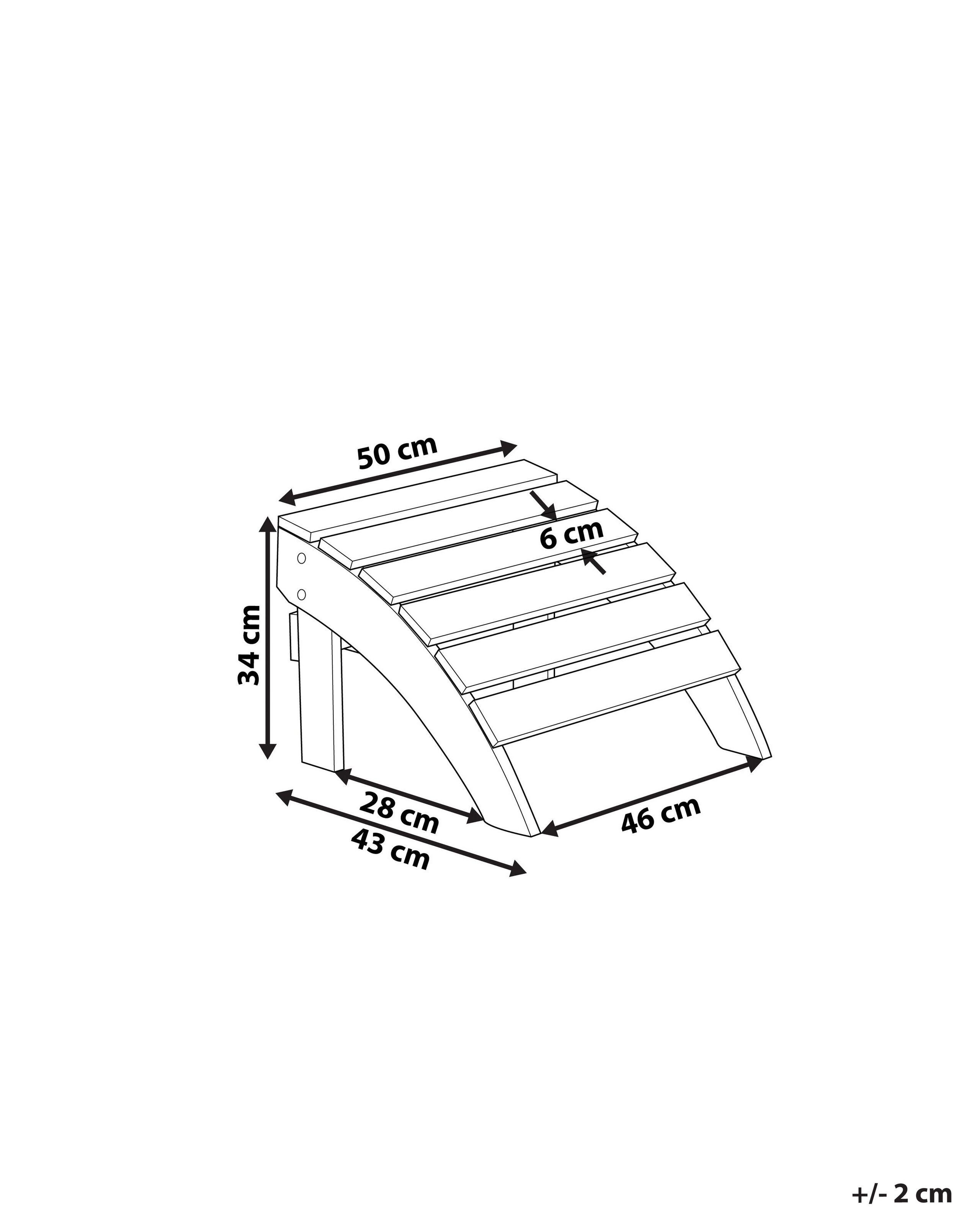 Beliani  Pouf de jardin en Bois synthétique Rétro ADIRONDACK 