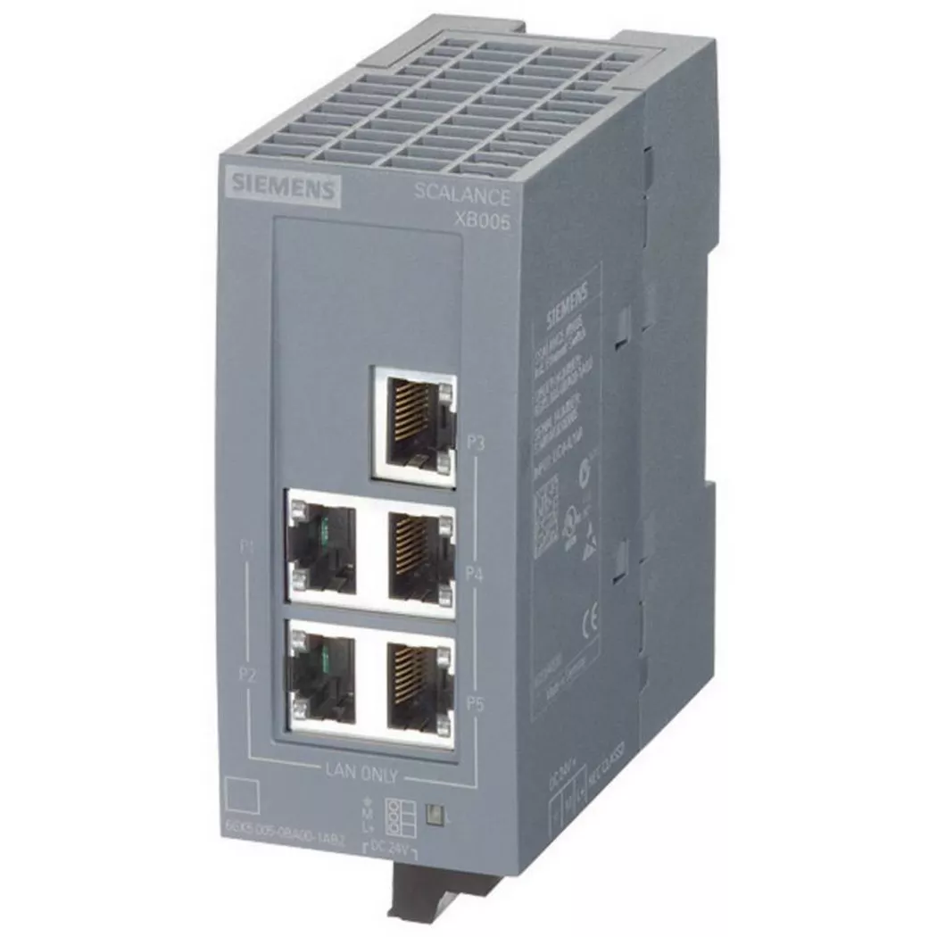 Siemens 6GK50050BA001AB2 SCALANCE XB005 Switch 5x 100 Mbit/s RJ45 IP20